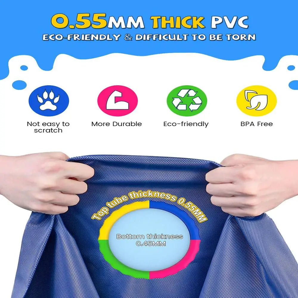  100/150/170cm Summer Pet Dog Interactive Fountain Toy Pet Pool Inflatable Spray Mat Kids Outdoor Interactive Fountain Toys