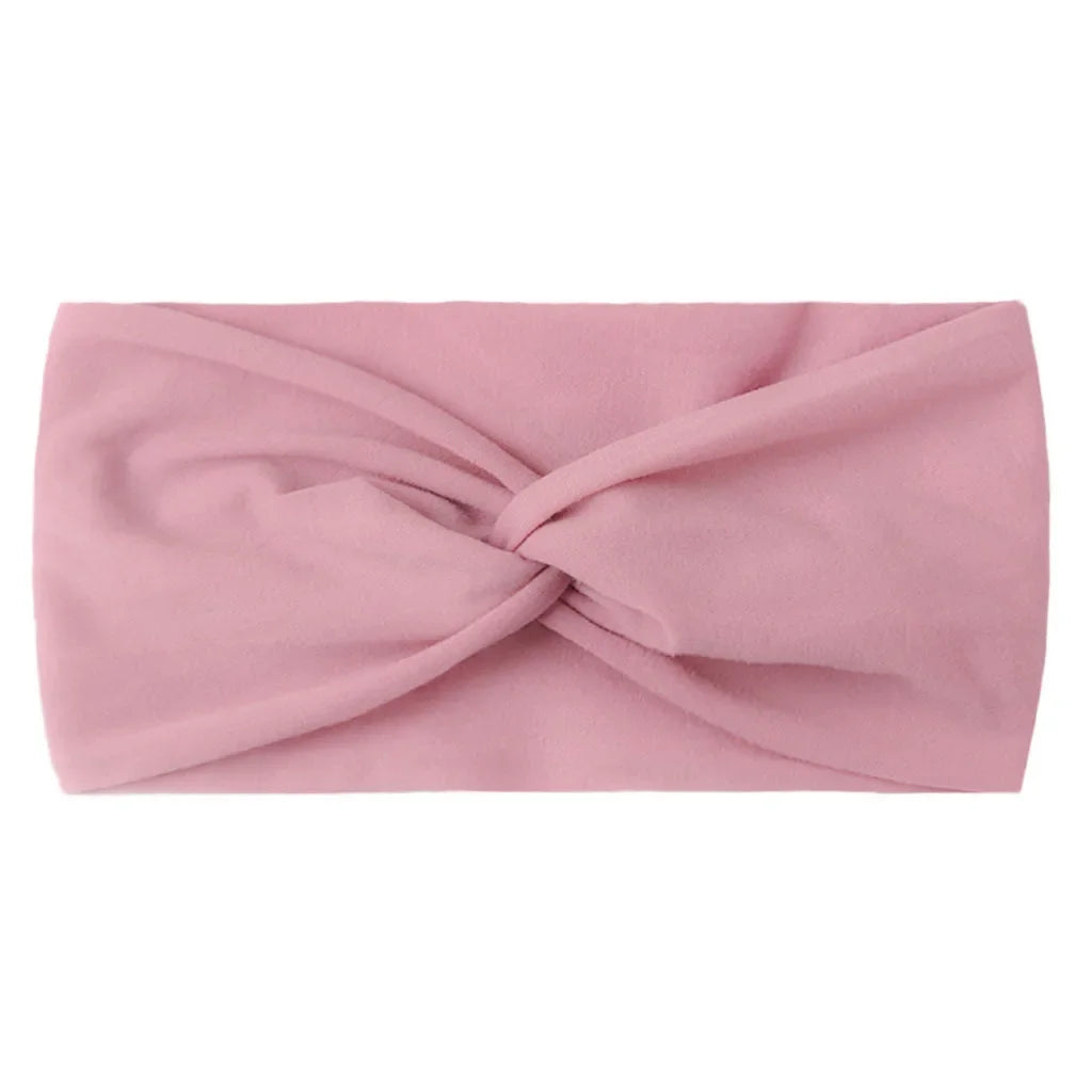 1 PCS Spring Summer Candy Color Baby Headband Girls Twisted Knotted Soft Elastic Baby Girl Headbands Hair Accessories
