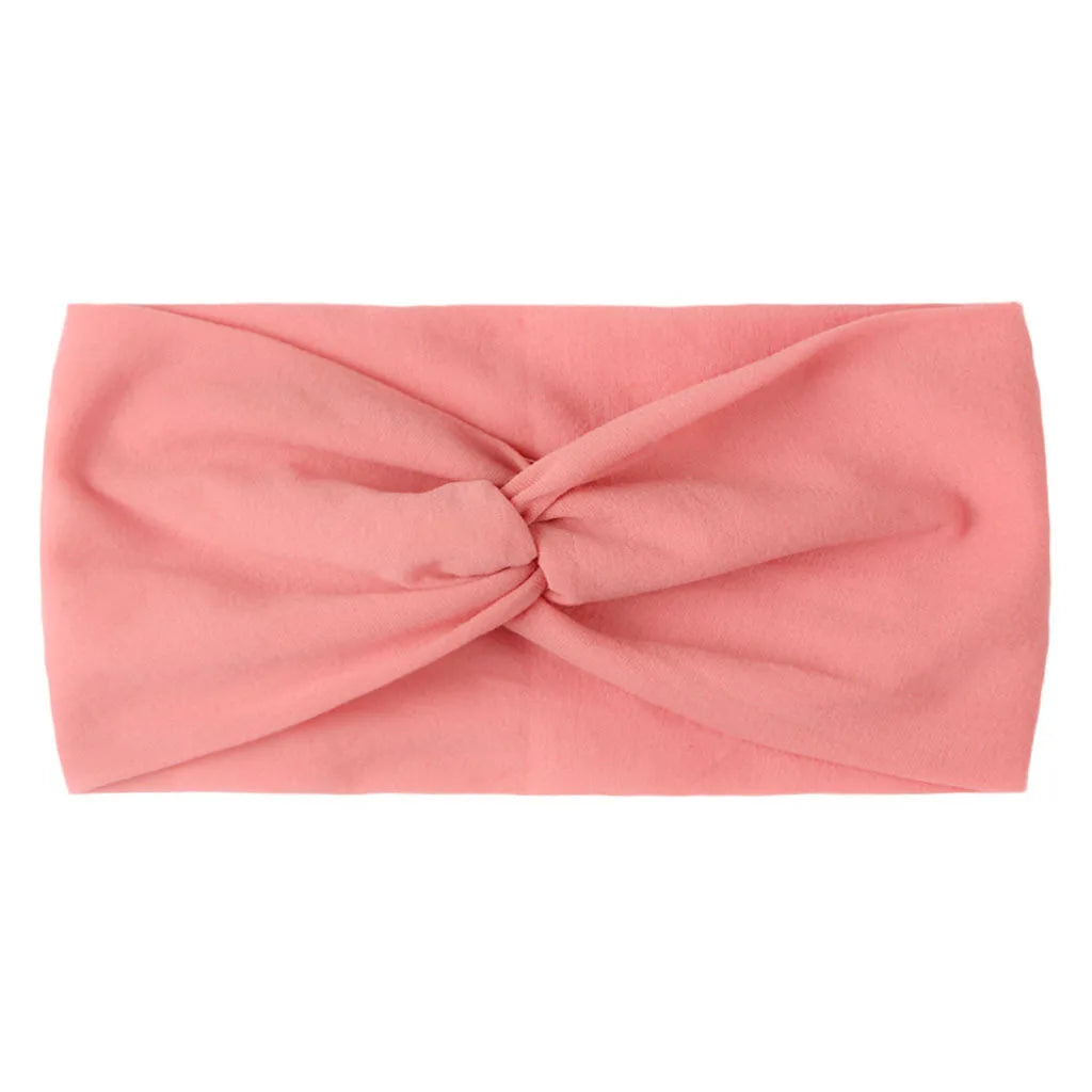 1 PCS Spring Summer Candy Color Baby Headband Girls Twisted Knotted Soft Elastic Baby Girl Headbands Hair Accessories