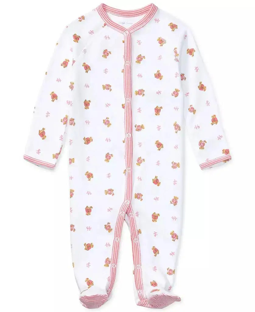 Polo Ralph Lauren | Baby Girls Polo Bear Cotton Coverall