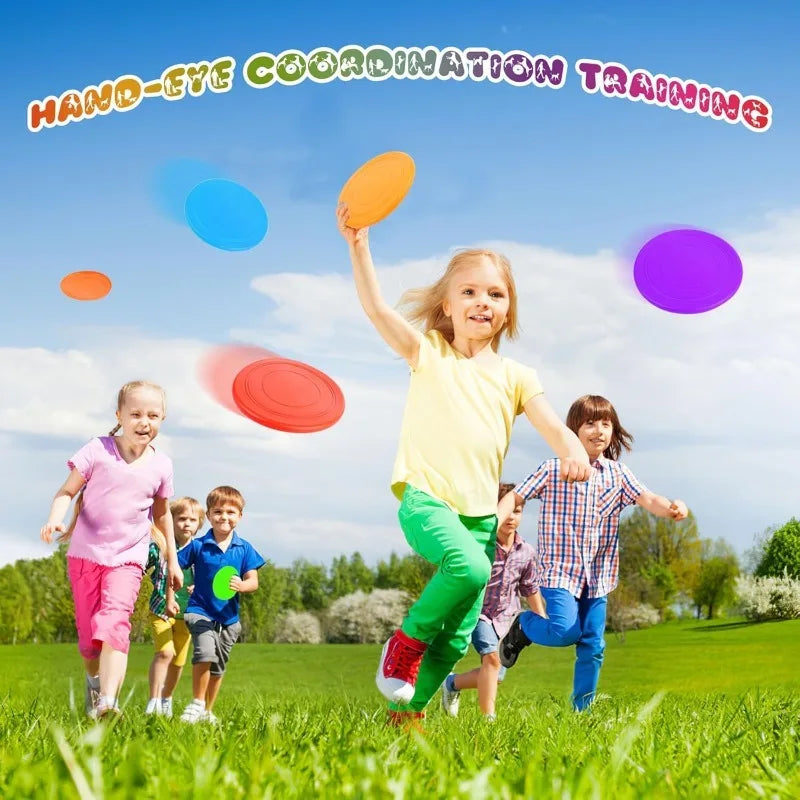 s Flying Disc 7 Inch Silicone Flying Disks Bulk for Dog Outdoor Backyard Lawn School Teaching Early Education Sports Games Part