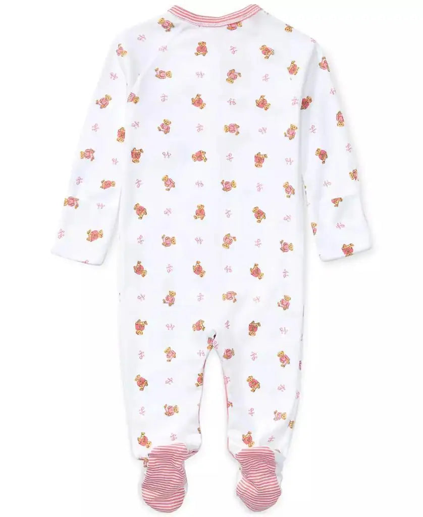 Polo Ralph Lauren | Baby Girls Polo Bear Cotton Coverall