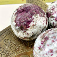 1PC plum blossom tourmaline ball, creative crystal gift, Home Decor and Gift for Valentine's Day