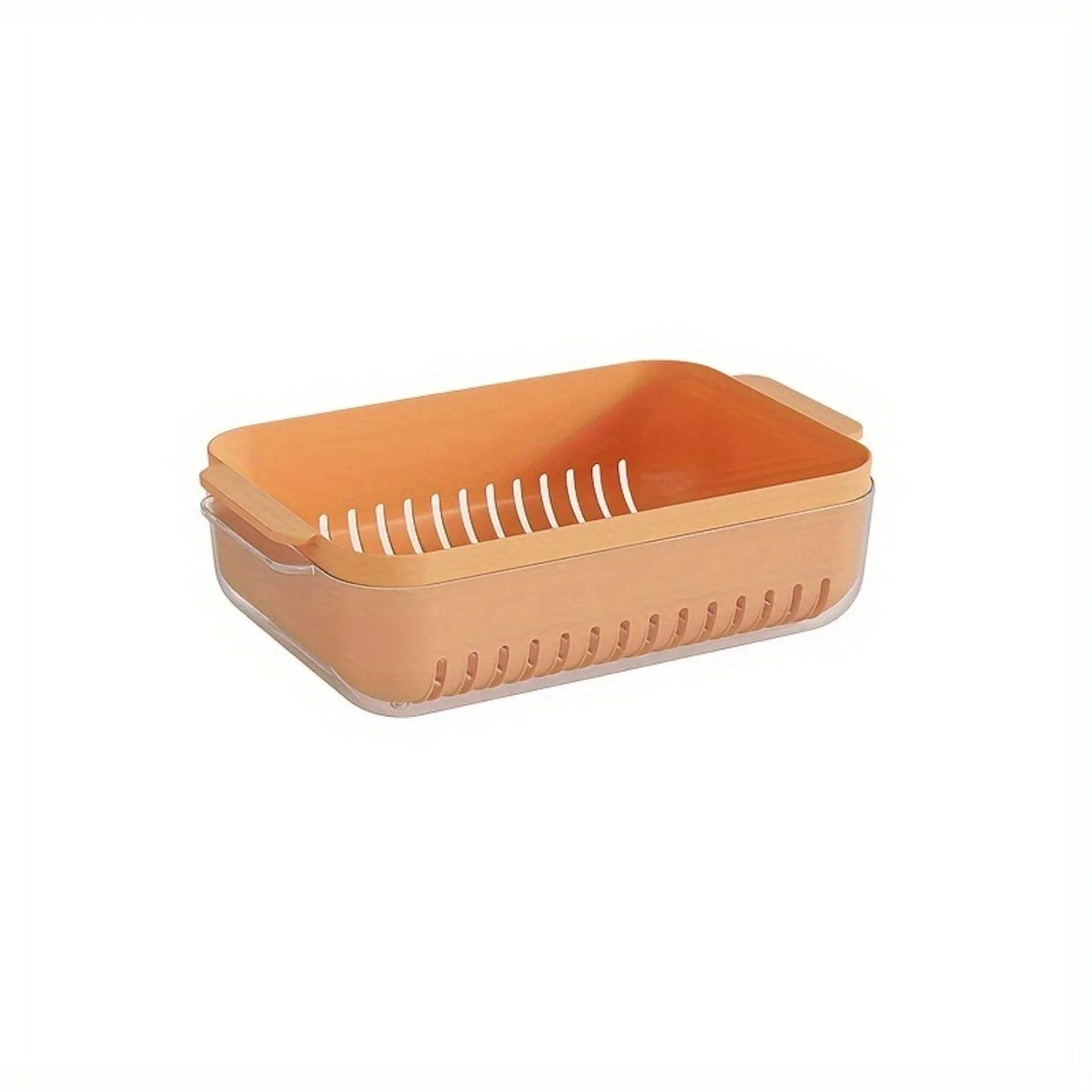 Colander Bowl Set, PET Plastic Drain Basket with Dual-Layer Mesh, Kitchen Strainer for Fruits, Vegetables, Salad, Pasta - Durabl