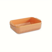Colander Bowl Set, PET Plastic Drain Basket with Dual-Layer Mesh, Kitchen Strainer for Fruits, Vegetables, Salad, Pasta - Durabl