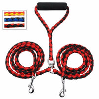 Pet Double Leash 360 Degree Rotation Knotless Pet Walking Leash With Double End Dog Walking Leash Nylon Free Safe Traction Ropes