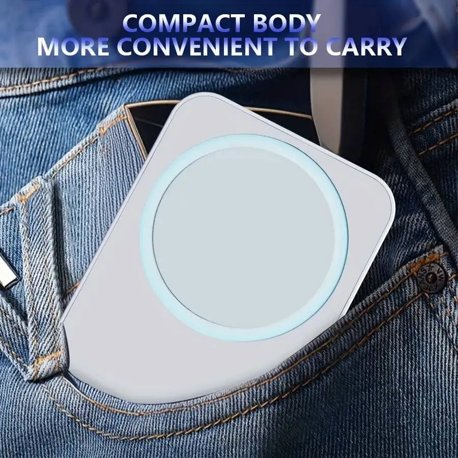 "Lightweight Magnetic Power Bank: 10000mAh, Fast Charging +FCC Certified. Perfect for iPhone 16/17!"