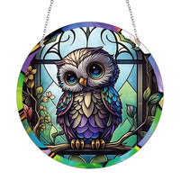Suncatcher Butterfly Acrylic Window Wall Hanging Ornament Peacock Home Decoration Panel for Garden Corridors and Home Decoration