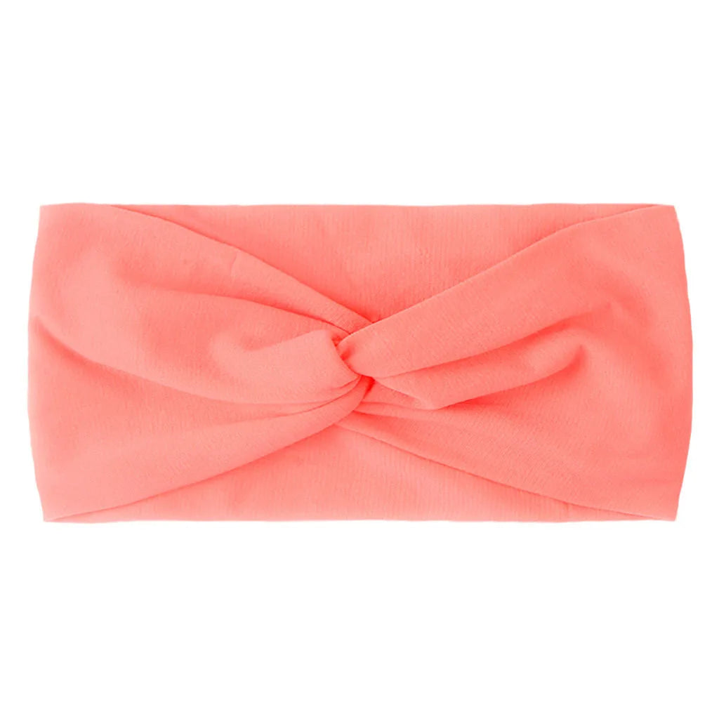 1 PCS Spring Summer Candy Color Baby Headband Girls Twisted Knotted Soft Elastic Baby Girl Headbands Hair Accessories