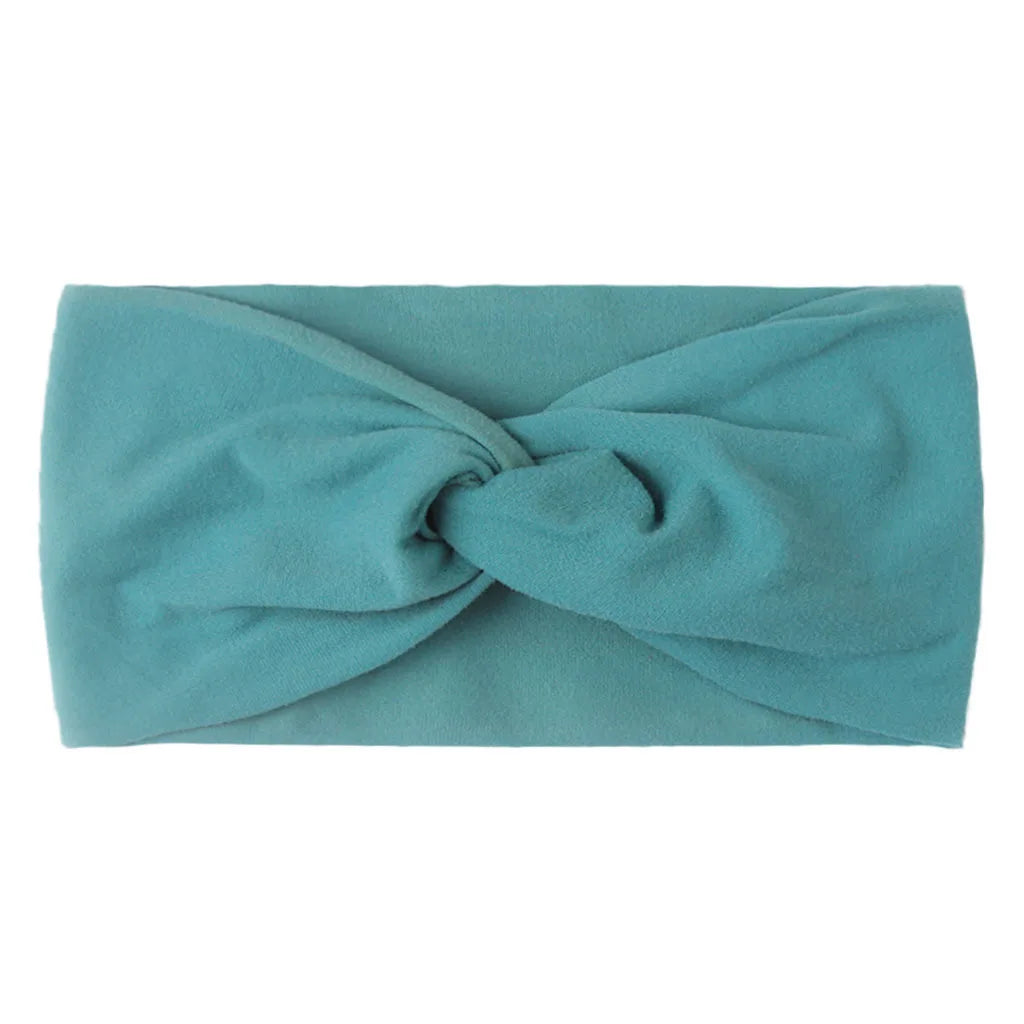 1 PCS Spring Summer Candy Color Baby Headband Girls Twisted Knotted Soft Elastic Baby Girl Headbands Hair Accessories