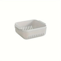 Colander Bowl Set, PET Plastic Drain Basket with Dual-Layer Mesh, Kitchen Strainer for Fruits, Vegetables, Salad, Pasta - Durabl