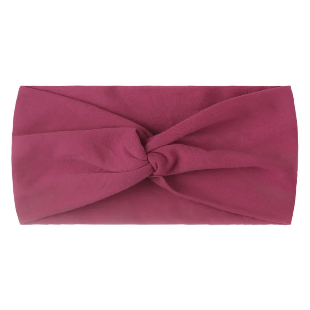 1 PCS Spring Summer Candy Color Baby Headband Girls Twisted Knotted Soft Elastic Baby Girl Headbands Hair Accessories