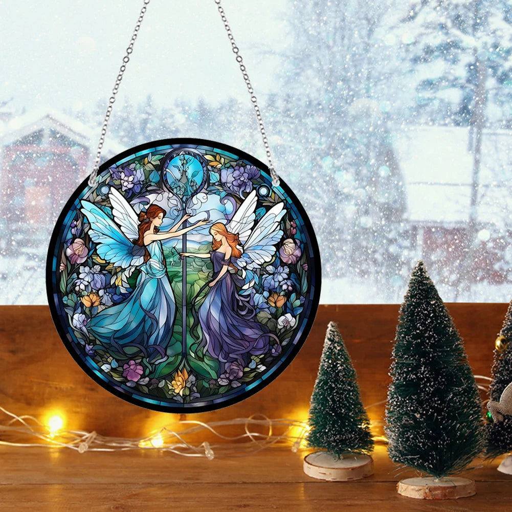 Suncatcher Butterfly Acrylic Window Wall Hanging Ornament Peacock Home Decoration Panel for Garden Corridors and Home Decoration