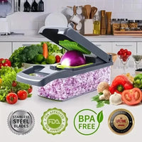 Household multi-function chopper slicing, shredding and dicing fast chopper 14/16-piece set chopper is suitable for the kitchen