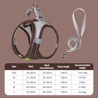 Puppy Harness Set Dog Accessories Adjustable Puppy and Cat Harness Vest French Bulldog Chihuahua Small Dog Collar Pet Leash Dogs
