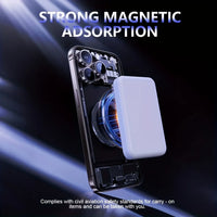 "Lightweight Magnetic Power Bank: 10000mAh, Fast Charging +FCC Certified. Perfect for iPhone 16/17!"
