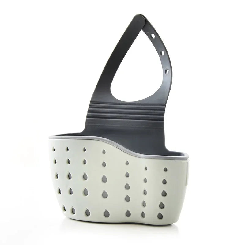 Home Storage Drain Basket Kitchen Sink Holder Adjustable Soap Sponge Shlf Hanging Drain Basket Bag Kitchen Accessories