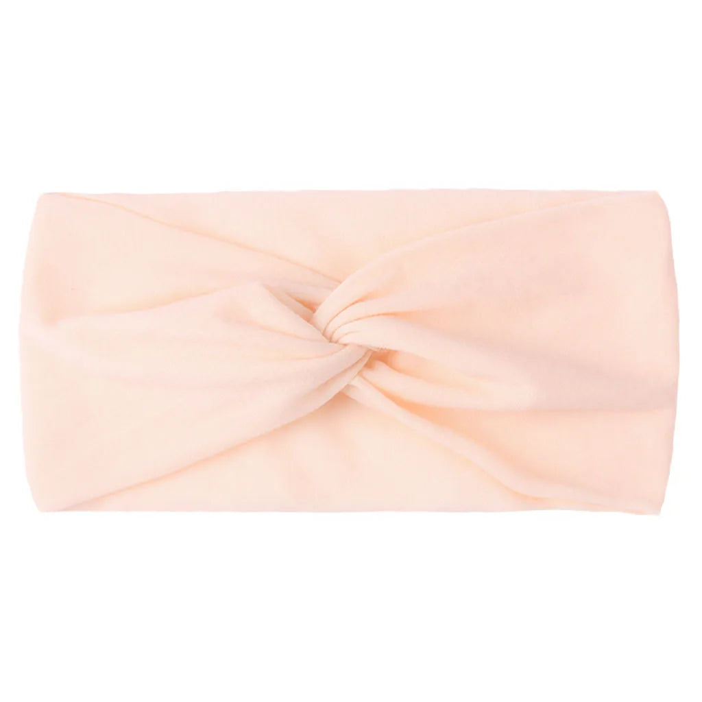 1 PCS Spring Summer Candy Color Baby Headband Girls Twisted Knotted Soft Elastic Baby Girl Headbands Hair Accessories