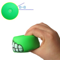 Dog Toy Ball Squeaking Cleaning Treatment Bracket Teeth Dog Chewing Toy Pet Dog Toy Ball Dog Training Interactive Pet Supplies