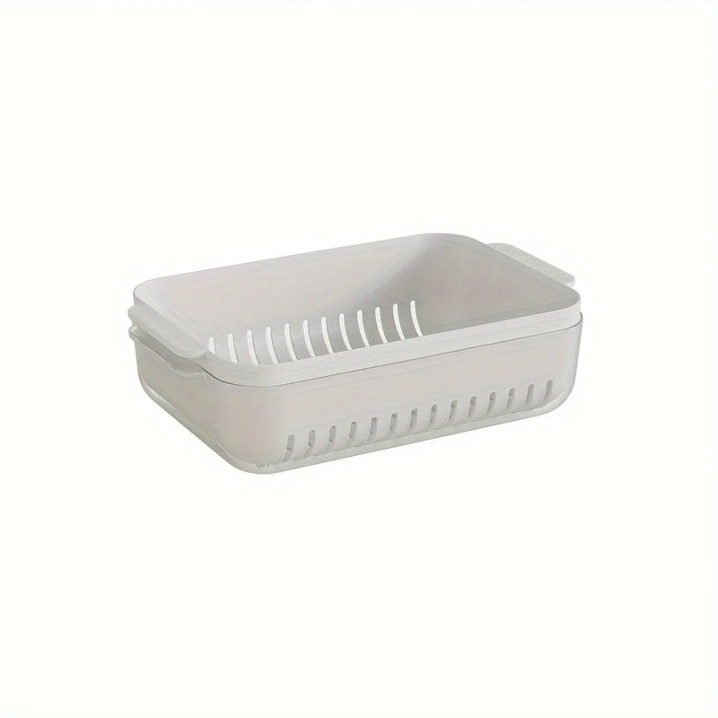 Colander Bowl Set, PET Plastic Drain Basket with Dual-Layer Mesh, Kitchen Strainer for Fruits, Vegetables, Salad, Pasta - Durabl