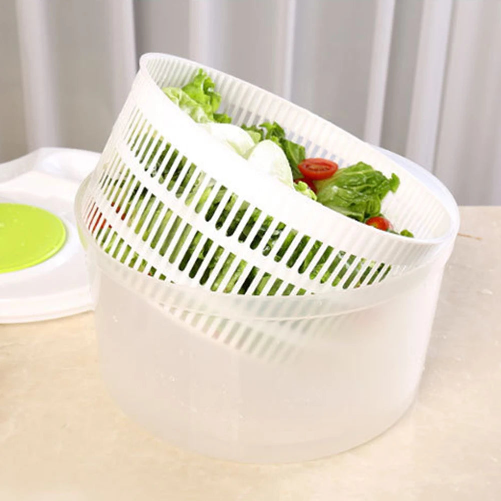 3 L Large Salad Spinner Quick and Easy Multi-Use Lettuce Dryer Kitchen Gadget Vegetable Dryer Drainer Strainer for Home Kitchen