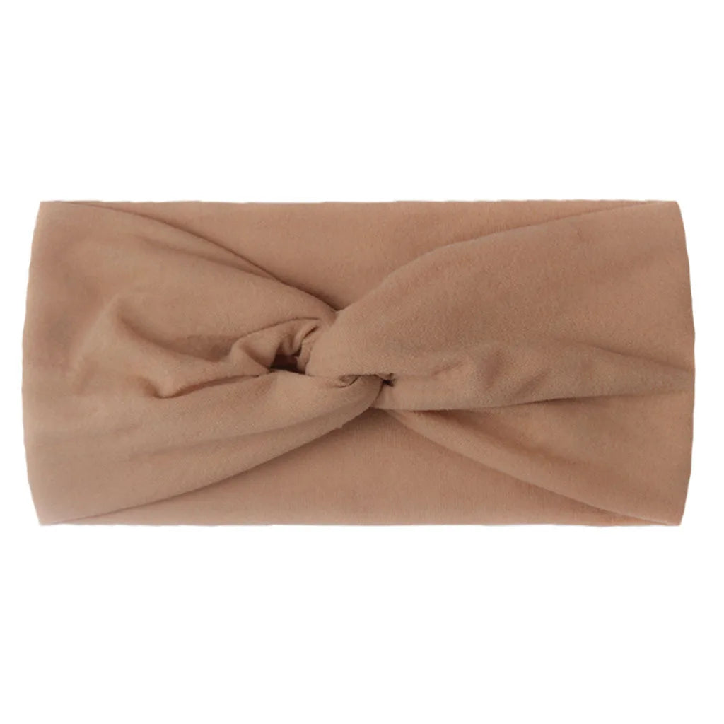 1 PCS Spring Summer Candy Color Baby Headband Girls Twisted Knotted Soft Elastic Baby Girl Headbands Hair Accessories