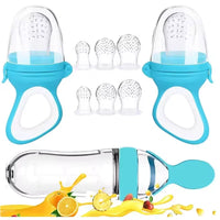 Newborn Baby Pacifier Training Rice Spoon Infant Cereal Food Supplement Feeder Tableware Squeezing Feeding Bottle Cup Silicone