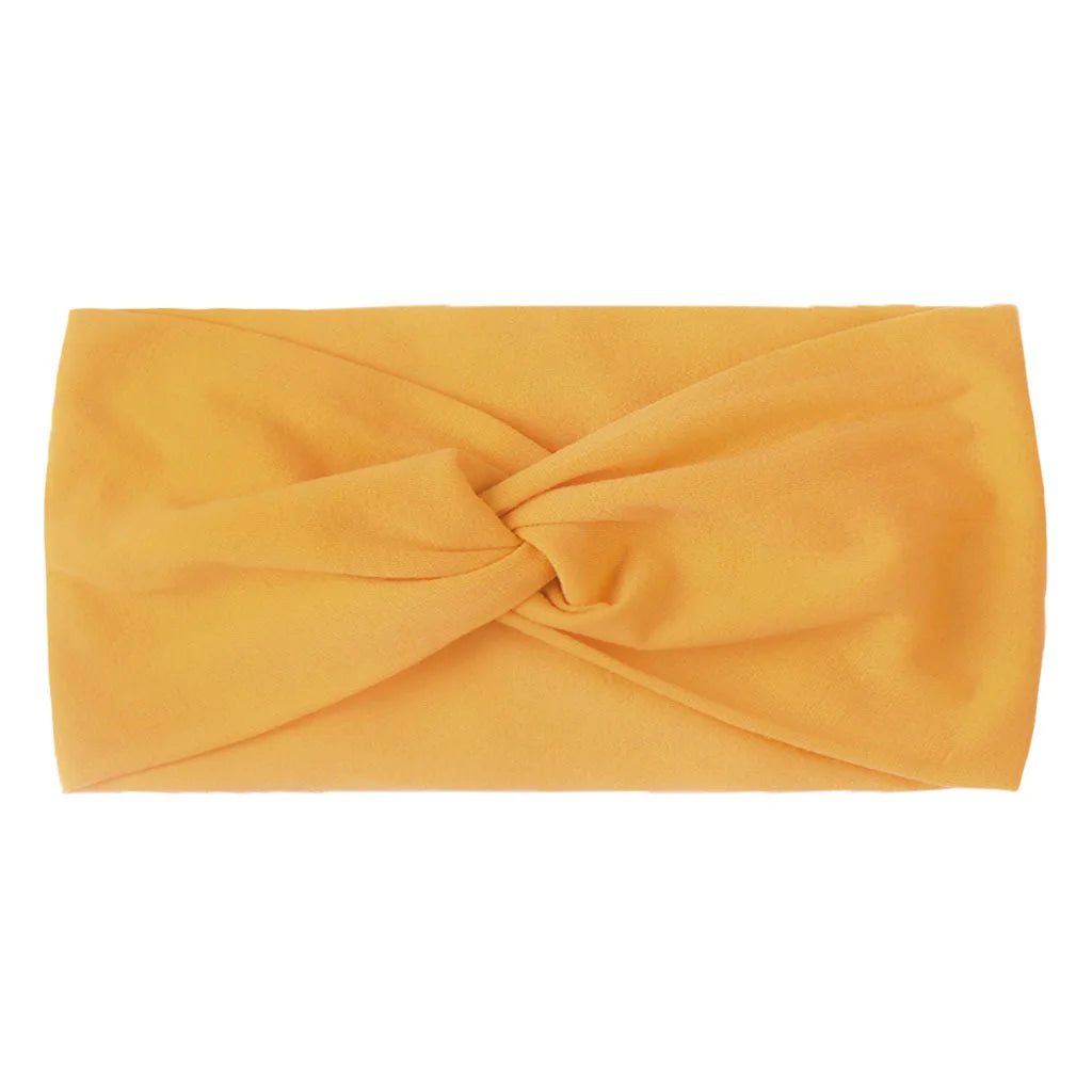 1 PCS Spring Summer Candy Color Baby Headband Girls Twisted Knotted Soft Elastic Baby Girl Headbands Hair Accessories