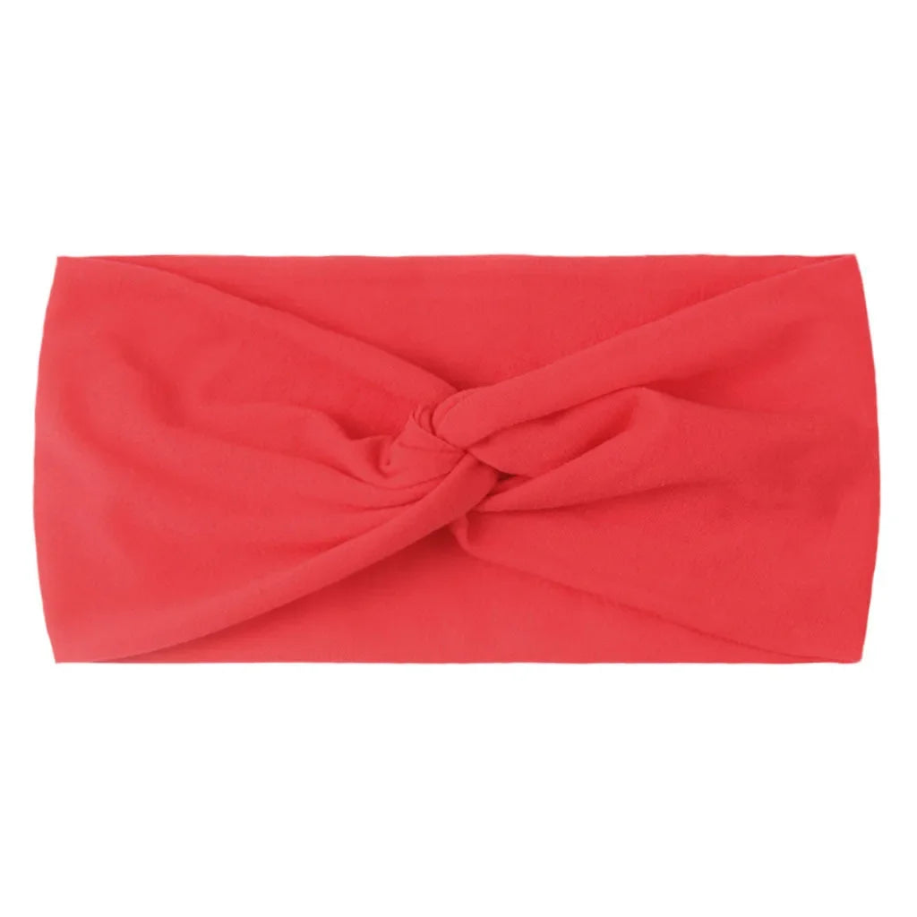 1 PCS Spring Summer Candy Color Baby Headband Girls Twisted Knotted Soft Elastic Baby Girl Headbands Hair Accessories