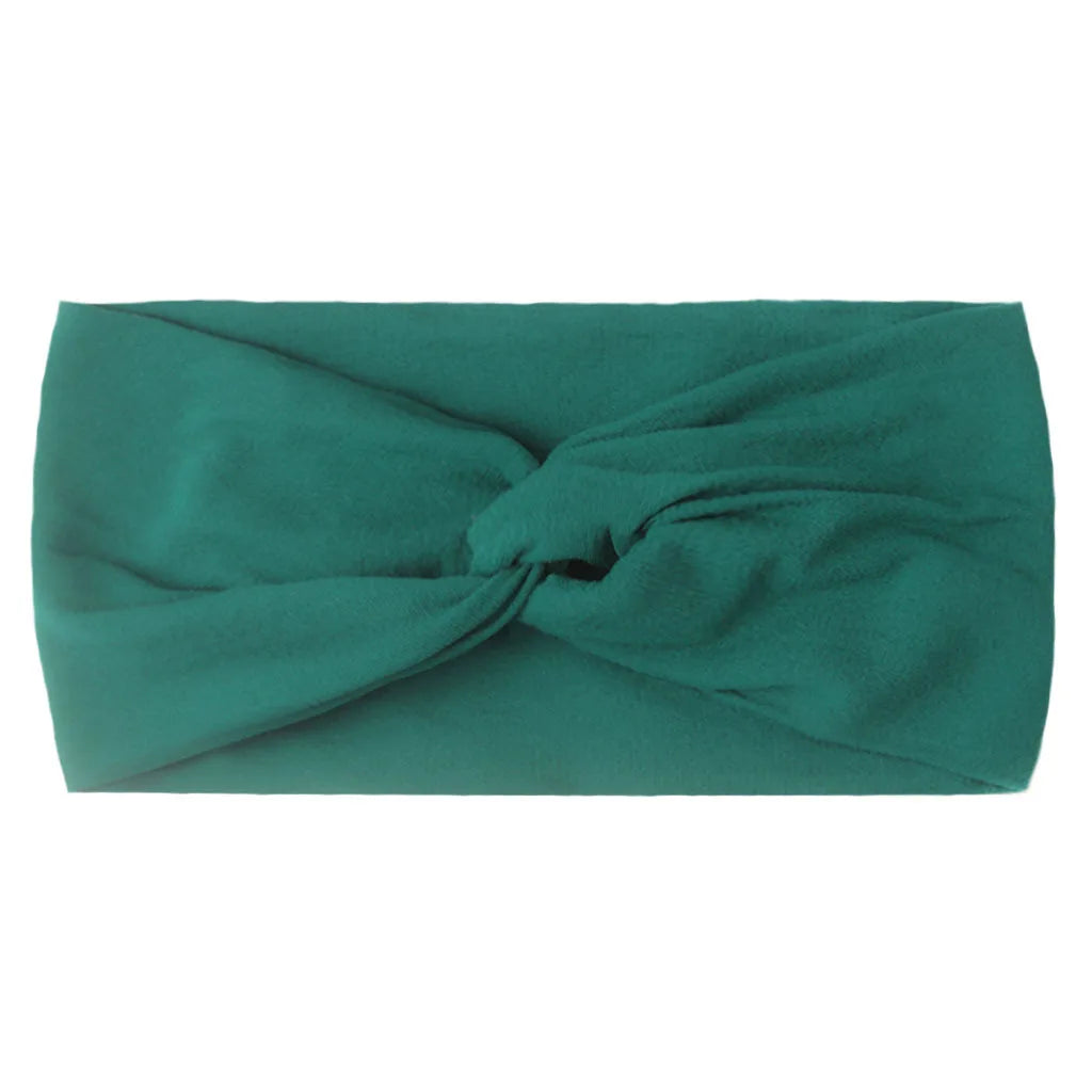 1 PCS Spring Summer Candy Color Baby Headband Girls Twisted Knotted Soft Elastic Baby Girl Headbands Hair Accessories