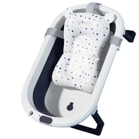 Foldable Baby Bathtub Multifunctional Newborn Bathtub Portable Travel Baby Tub Pillow Infant Anti-Slip Soft Comfort Body Cushion