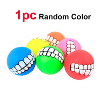 Dog Toy Ball Squeaking Cleaning Treatment Bracket Teeth Dog Chewing Toy Pet Dog Toy Ball Dog Training Interactive Pet Supplies