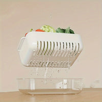 Colander Bowl Set, PET Plastic Drain Basket with Dual-Layer Mesh, Kitchen Strainer for Fruits, Vegetables, Salad, Pasta - Durabl