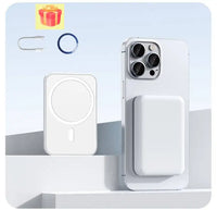 "Lightweight Magnetic Power Bank: 10000mAh, Fast Charging +FCC Certified. Perfect for iPhone 16/17!"
