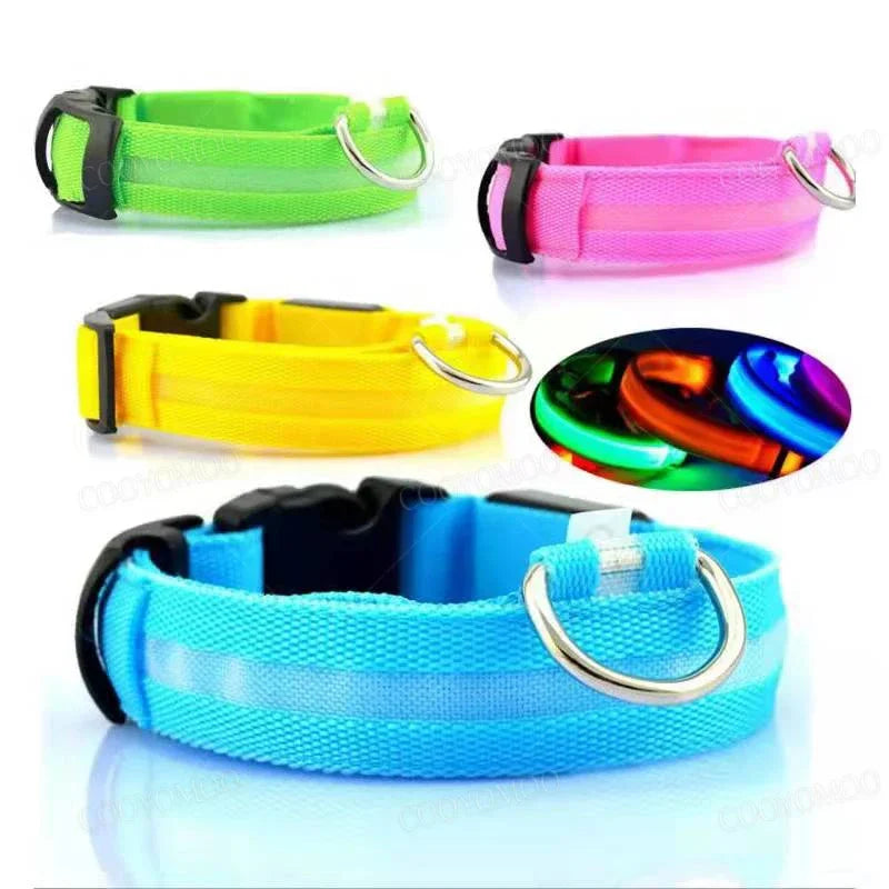 3 Modes Dog Luminous Charge Collar Led Usb Dogs Collars Detachable Night Led Glow Dog Loss Prevention Collar Pet Accessories