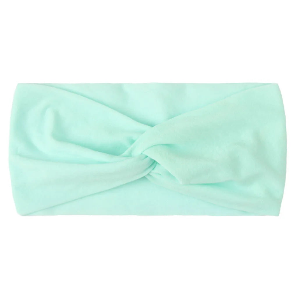 1 PCS Spring Summer Candy Color Baby Headband Girls Twisted Knotted Soft Elastic Baby Girl Headbands Hair Accessories