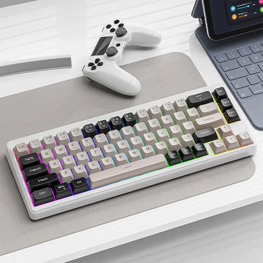 Wireless Mechanical Keyboard 68 Keys Wireless Gaming Keyboard RGB Backlit for Windows Laptop PC Gamer