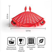 Crab Clip on Filter - Red Crab pasta strainer, noodle strainer, cute kitchen accessories, cool kitchen gadgets