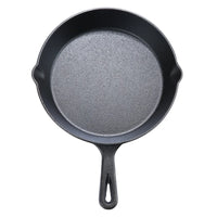 10.5 Inch Pre-Seasoned Cast Iron Skillet Non-Stick Heavy-Duty Kitchen Cookware Ideal Searing Frying Baking Outdoor Camping