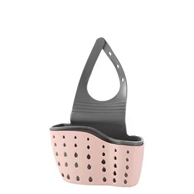 Home Storage Drain Basket Kitchen Sink Holder Adjustable Soap Sponge Shlf Hanging Drain Basket Bag Kitchen Accessories