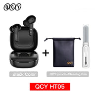 QCY HT05 ANC Wireless Earphone 40dB Noise Cancelling Bluetooth 5.2 Headphone 6 Mic ENC HD Call TWS Earbuds Transparency Mode