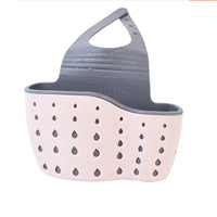 Home Storage Drain Basket Kitchen Sink Holder Adjustable Soap Sponge Shlf Hanging Drain Basket Bag Kitchen Accessories